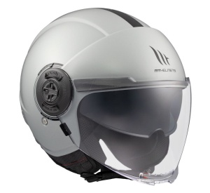 Casca MT Helmets Viale SV S - Open face, gri lucios, Ochelari soare incluși, ECE 22.06 - Img 4
