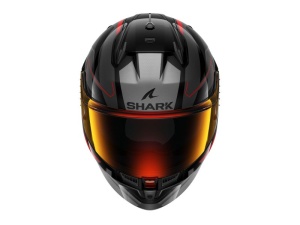 Casca SHARK D-SKWAL 3 SIZLER - Integrală, negru/gri/rosu mat, Ochelari soare incluși - Img 2