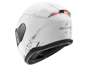 Casca SHARK SKWAL i3 BLANK SP - Integrală, alb lucios, Ochelari soare incluși - Img 3