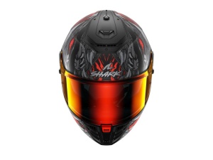 Casca SHARK SPARTAN RS SHAYTAN - Integrală, mat negru/gri/rosu - Img 3