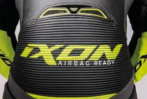 Costum moto Ixon Vendetta Evo barbati vara negru/antracit/galben - Img 3