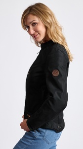Geaca moto Ixon Cornet WP LS - dama, vara, impermeabila, urban/heritage, negru/maro - Img 3
