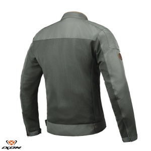 Geaca moto Ixon Cornet WP MS - barbati, vara, impermeabila, urban/heritage, verde/maro - Img 2