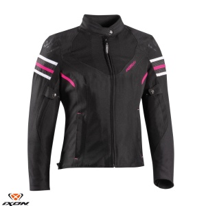 Geaca moto Ixon Ilana LS - dama, vara/iarna, impermeabila, roadster/racing, negru