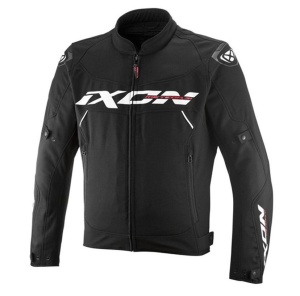 Geaca moto Ixon Meteor 31 MS - barbati, impermeabila, roadster/racing, negru/alb