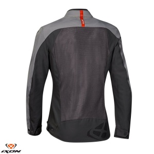 Geaca moto Ixon Orion LS - dama, vara, impermeabila, roadster/racing, gri/rosu - Img 2