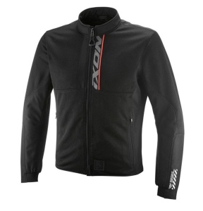 Geaca moto Ixon Ostro MS - barbati, impermeabila, roadster, negru/rosu