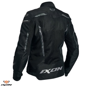 Geaca moto Ixon Striker AIR WPL LS - dama, vara, impermeabila, roadster/racing, negru - Img 2