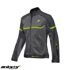 Geaca moto Seventy Degrees SD-JR30.2 Mojave - dama, vara, sport, gri/galben fluor