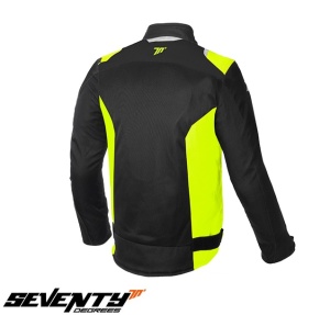 Geaca moto Seventy Degrees SD-JR48 - barbati, vara, sport, negru/galben fluor - Img 2