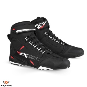 Ghete moto Ixon Killer MS - barbati, vara, roadster, negru/alb/rosu