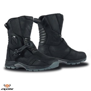 Ghete moto Ixon Klay WP MS - barbati, all season, impermeabile, touring/adventure, negru