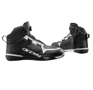 Ghete moto Ixon Vyper WP LS - dama, impermeabile, urban/roadster, negru/alb