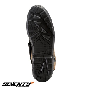 Ghete moto Seventy Degrees SD-BT13 - unisex, impermeabile, touring, maro - Img 2