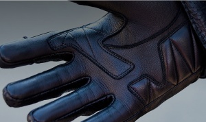 Manusi moto piele Ixon Sixty Six - barbati, vara, heritage, negru - Img 3