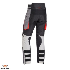 Pantaloni moto Ixon Ragnar - barbati, all season, impermeabili, touring/adventure, negru/gri/rosu - Img 2