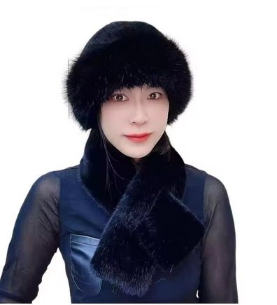 Set caciula + guler, de dama, model 3