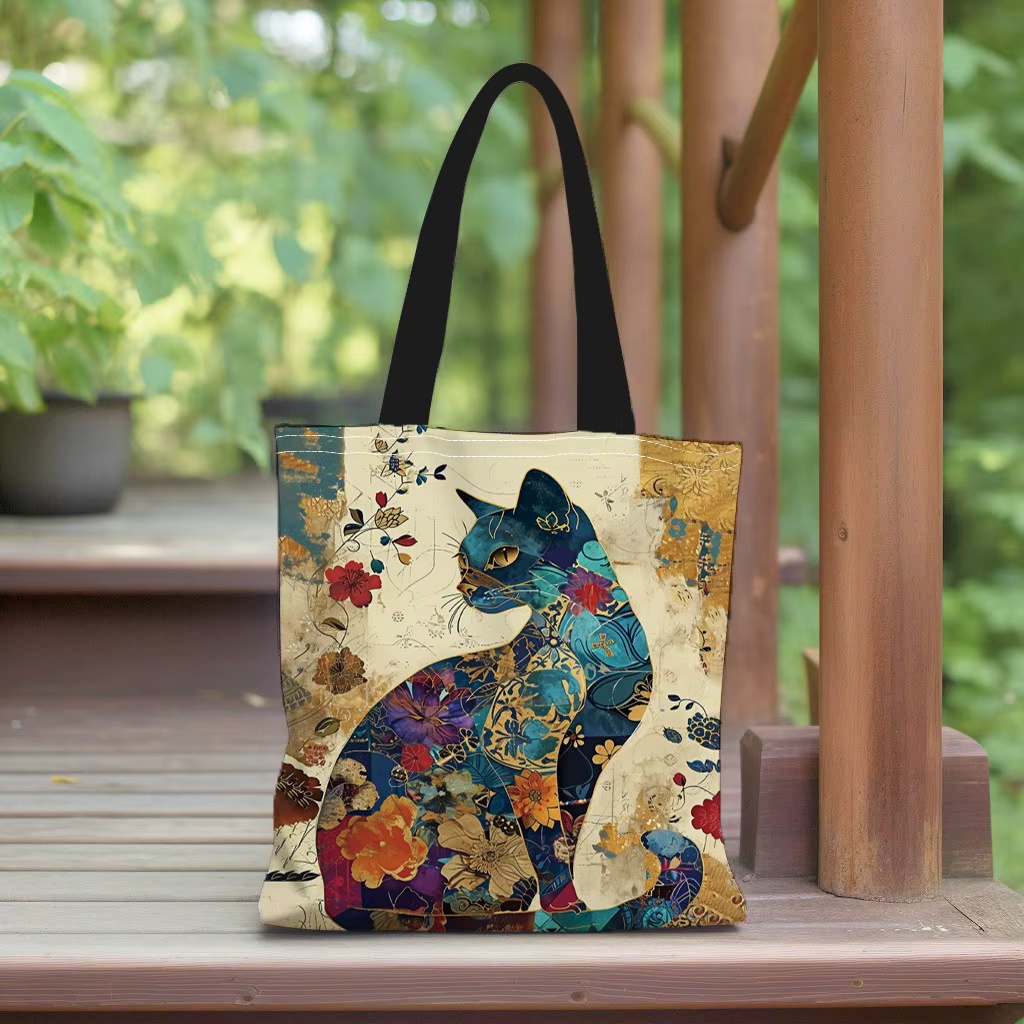 Geanta dama Kitty, tip Shopping bag,model pisica, var.1