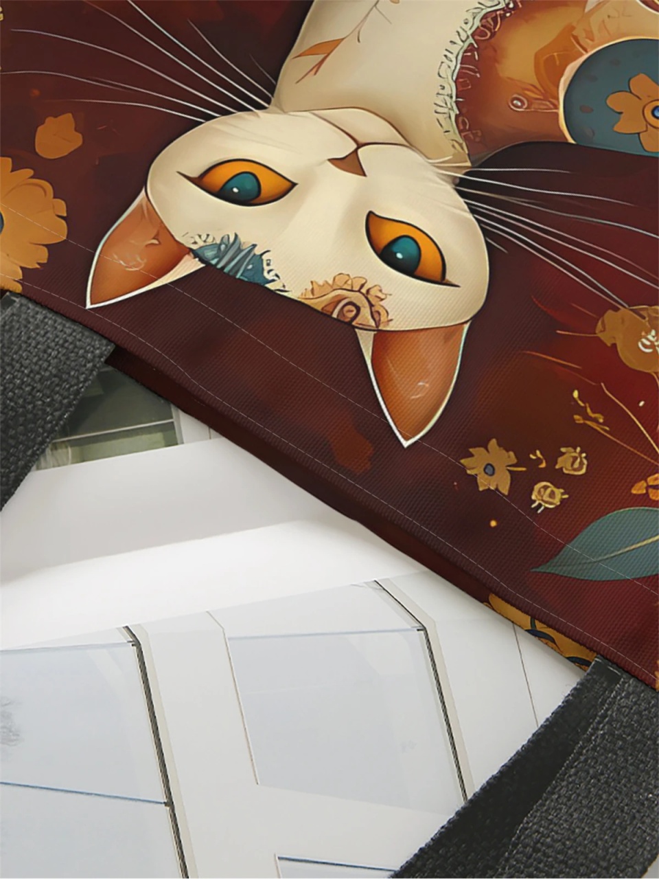 Geanta dama Kitty, tip Shopping bag,model pisica, var.4 - 1 | YEO