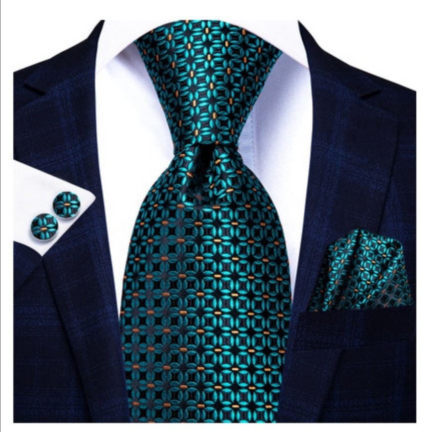 Set cravata + batista + butoni - matase - model 514