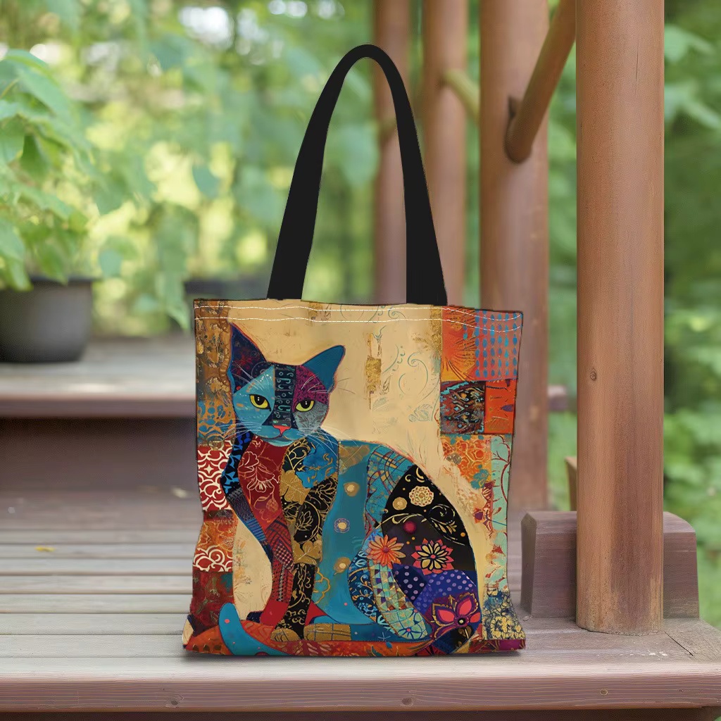 Geanta dama Kitty, tip Shopping bag,model pisica, var.2