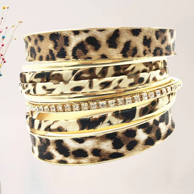 Bratara dama (set 9 piese), animal print, model 2