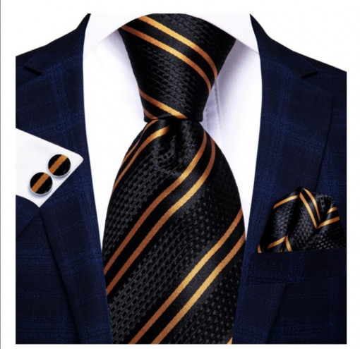 set cravata matase + batista + butoni
