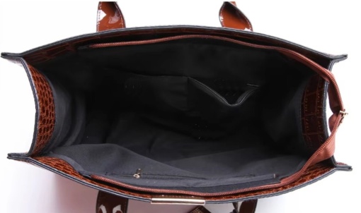Geanta / poseta neagra, lacuita, eleganta Estelle - Img 2