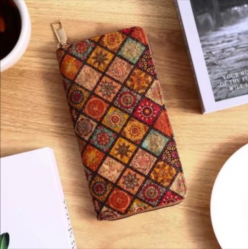 Portofel elegant de dama, Traditional, compartimente multiple - 4