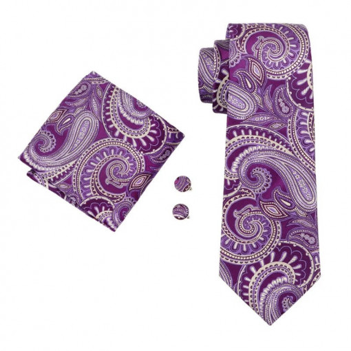set cravata matase + batista + butoni