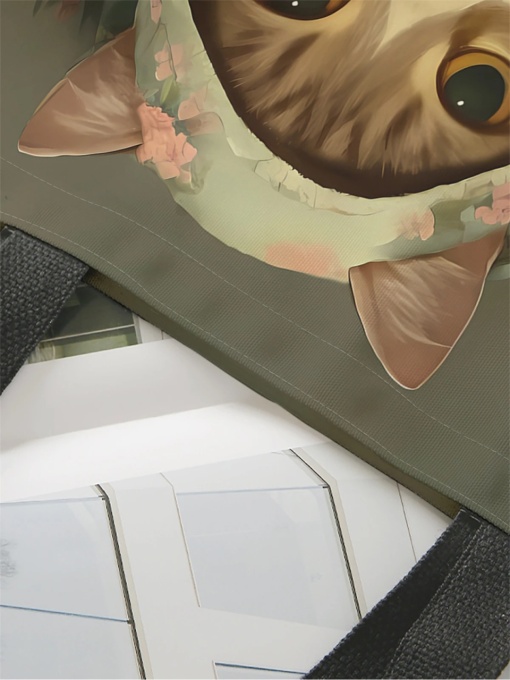 Geanta dama Kitty, tip Shopping bag,model pisica, var.3 - Img 2