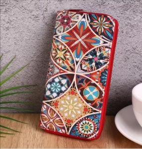 Portofel elegant de dama, Traditional, compartimente multiple - 1