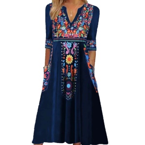 Rochie dama, model floral, Lorena