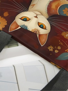 Geanta dama Kitty, tip Shopping bag,model pisica, var.4 - Img 2
