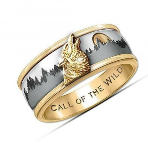 Inel unisex ''Call of the wild'', marime 62, model 4