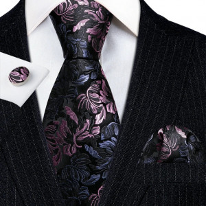 Set cravata + batista + butoni - matase - model 698