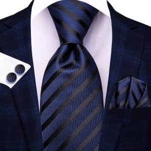 Set cravata + batista + butoni - matase -- model 908