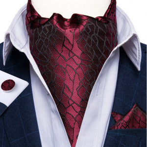 Set cravata / esarfa Ascot + batista + butoni, model 23