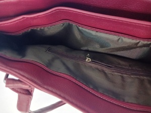 Geanta wine red, stil elegant, incapatoare, de dama, Doriana - Img 5