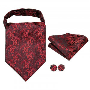 set cravata esarfa ascot