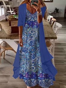 Rochie din 2 piese, design modern, de dama, Sienna, marimea XXL