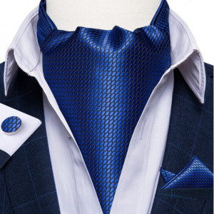 Set cravata / esarfa Ascot + batista + butoni, model 55