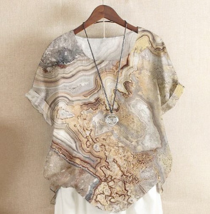 Bluza cu design modern, de dama, maneca scurta, model 42