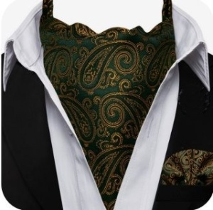 Set cravata / esarfa / lavaliera Ascot + batista, model 86