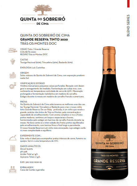 Quinta do Sobreiró de Cima Tinto Grande Reserva 2021 - Img 2