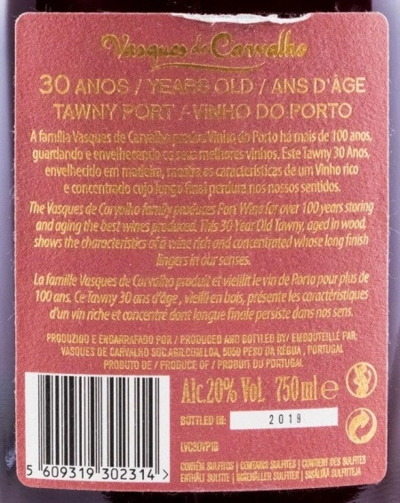 Vinho do Porto Vasques de Carvalho Tawny 30 anos - Img 2