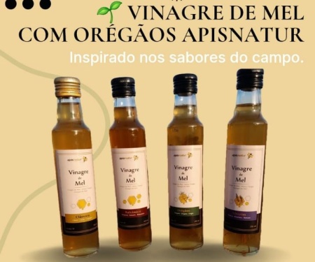 Vinagre de Mel com Orégãos Garrafa de 250ml