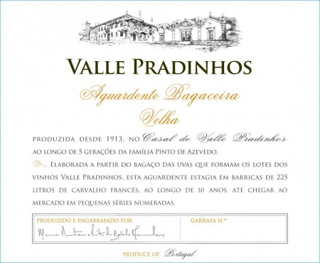 AGUARDENTE BAGACEIRA Valle Pradinhos VELHA, 70CL TRÁS-OS-MONTES - Img 2