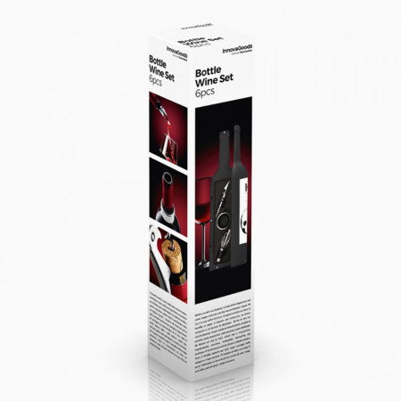 KIT ACESSÓRIOS DE VINHO MODELO GARRAFA V0100451 INNOVAGOODS - Img 8