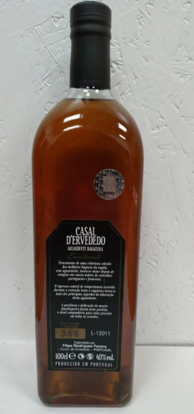 Aguardiente Bagaceira Envejecido Casal D' Ervededo Serie Limitada y Numerado 1L 40% - Img 3